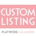 Custom Listing for Desiree