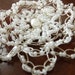 Wedding Freshwater Pearl Wire Crochet Flower Hair Clip