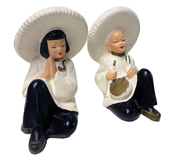 small asian figurines