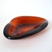 Blenko Free Form Honey Amber Ashtray 966 Designed by Winslow Anderson