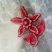 RESerVED RESerVED Vintage Pink Plastic Rhinestone Flower Brooch Pin Lucite,Bakelite Maybe SALE