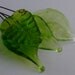 Lampwork Leaf Headpins. FREE SHIPPING .by Lori Davidson . Very Glassy Gifts