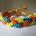 Braided Bracelet - Triple twist with a splash of colour