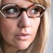 Vintage 50's French Swank Pearl & Rhinestone Cat Eye Eyeglasses