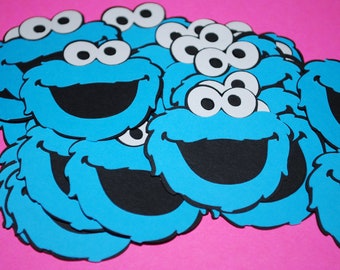 Cookie Monster Die Cuts (25) 2"