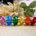 Key chain FOB with Rainbow Chakra European Beads