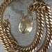 Sleek Vintage Heavy Gilt Chain Belt With Lock Charm Detail