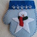 Felt Christmas Mitten Ornament/Gift Card Holder