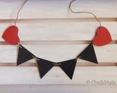 CHALKBOARD BANNER Sign Bunting Garland Banner Photo Prop LOVE or Your Initials Il_170x135