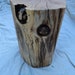 Rustic Solid Log Stump table