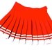Cheerleader Skirt Red and White Mini