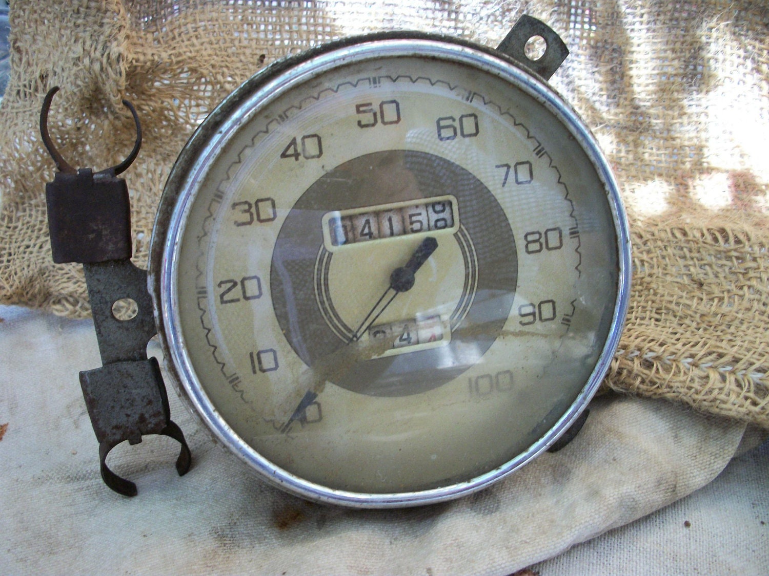 Very Vintage OLD Car Truck Speedometer MPH Retro Classic 30s