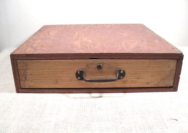 Vintage Wooden Cash Box 8