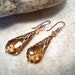 Elegant Filigree Earrings in Antique Gold
