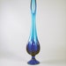 Viking Stretch Glass Vase, Blue Vase