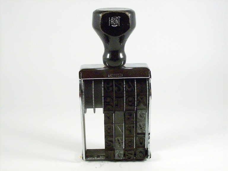 Pullman Stamp Rotating Numbers Stamp by Circa810 on Etsy