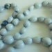 CLEARANCE Vintage Blue Conch Shell Necklace