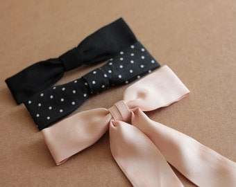 Free Sewing Pattern - Cute Bow Tie Clips from the Headbands Free