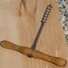 Antique rare 1800s primitive Coast of Maine x-Large Hard Wood Hand Auger Drill Bit Post Beam Ship Building