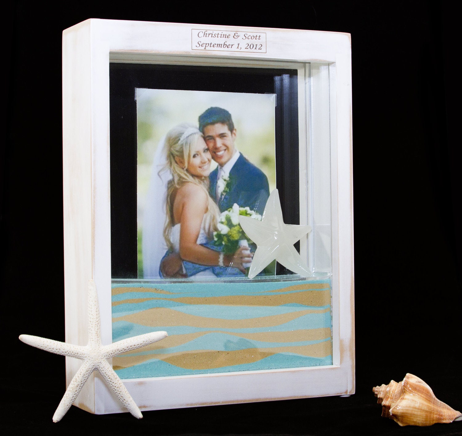 Distressed White Unity Sand Frame Kit with Engraving