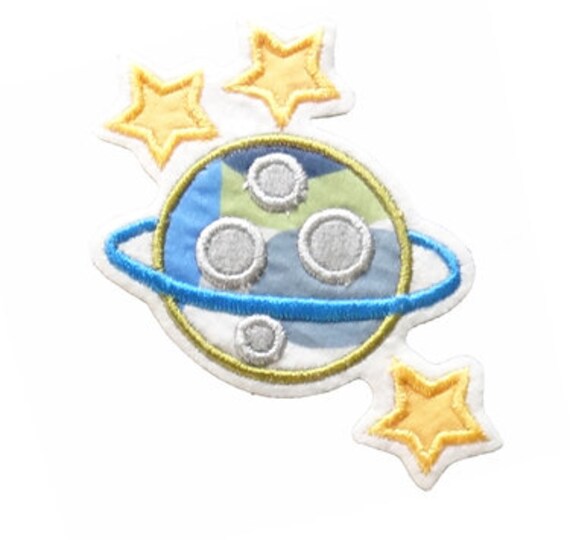 patch SATURN applique Embroidered iron on patch on