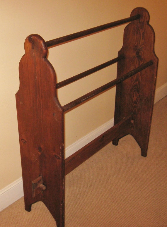 Vintage Wood Quilt Rack