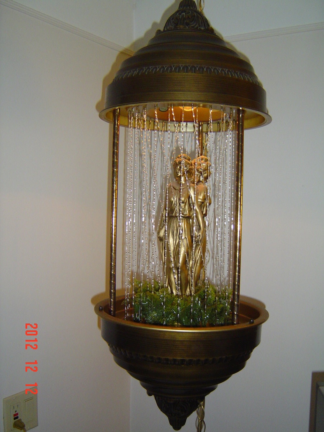 Hanging Goddess Oil Rain Swag Lamp