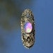 Fleur-Di-Lis Mood Ring Vintage Color Changing Mood Stone Rainbow Colors Quality Ring Mood Stone Mood Ring 70's Mood Ring Style