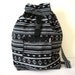 Tribal Fabric Backpack, Latin American, Peru, Black & White Stripes