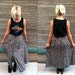 Vintage 90's Grunge FLORAL MAXI Skirt Button Down