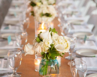 Burlap 12" wide by 6 feet long Premium Burlap Table Runner - Natural Burlap - Holiday - Wedding or Party - burlap runners