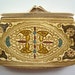 Vintage Japanese Himeji white leather case for a personal seal ('inkan')