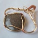 Wire Wrap Charlevoix Stone Nugold and Copper Pendant