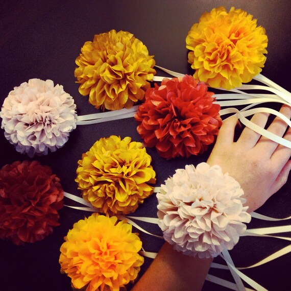 Items similar to custom wedding corsage // tissue paper // flower