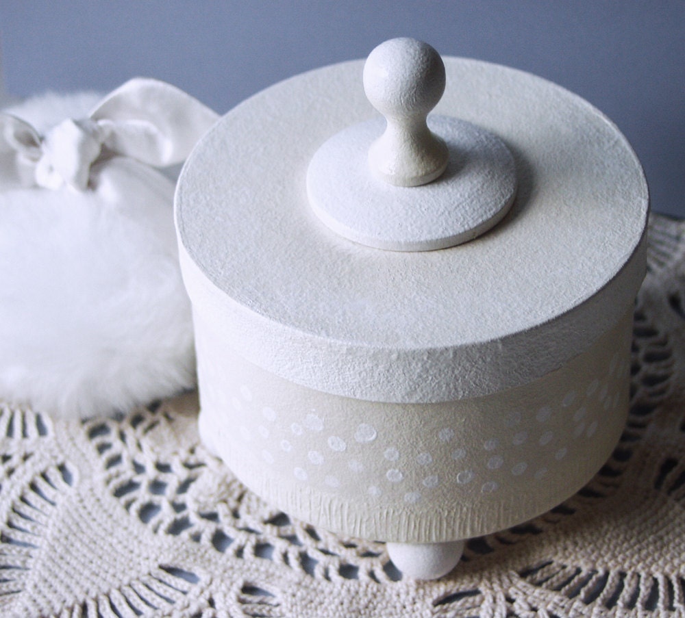 Bath Powder Container Bath Powder Puff Scented Dusting