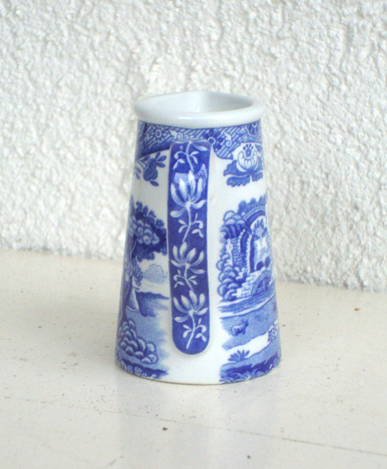VINTAGE COPELAND SPODE Blue Willow Tiny Creamer Vase