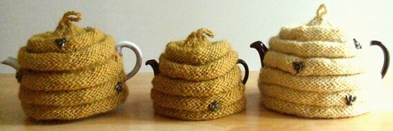 Knitting Pattern-Spouted Beehive Tea Cozy, knit tea cozy ...