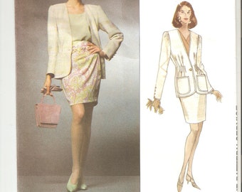 UNCUT Vogue Sewing Pattern 1085, design by Emanuel Ungaro, Sz 14