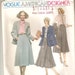 UNCUT Vogue Sewing Pattern 1947, design by Anne Klein for Jacket, Shirt and Scarf, Sz 14, 1980s