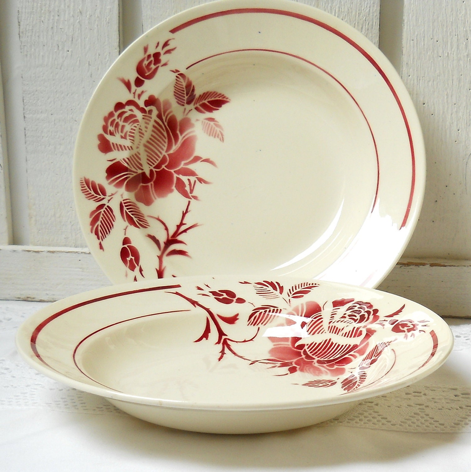 RESERVED for JEONGYUN 2 french vintage plates french