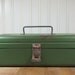 Industrial Tackle Box, Victor Green Tackle Box. Green Metal Tackle Box, Fishing Tackle Box