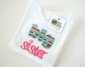 big sister applique shirt