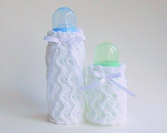 pattern bottle cover easy wine crochet Large Two Cozies White Feeding Cozy Covers And Baby Bottle Small Set