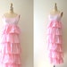 SALE 60s dress / vintage 1970s dresses / pink dress