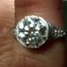 Antique Style 8mm Old European Cut Engagement Ring