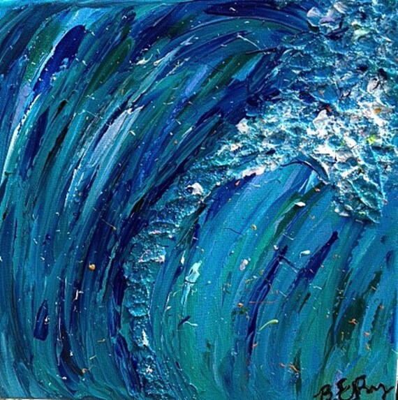 colorful wave acrylic