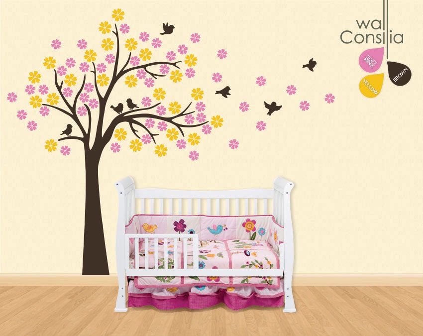 Baby Nursery Wall Decals Cherry Blossom Tree Wall Decal