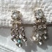 Vintage Rhinestone Earrings Screw Back