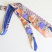 Vintage Men Necktie Vitaliano Pancaldi Hand Made 80s. Wedding Groom. Father's Day Gift. Blue Coral Made in Italy. Gift for him