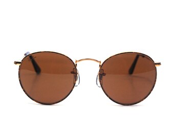 Vintage Ray Ban Bausch and Lomb Round Tortoise Sunglasses